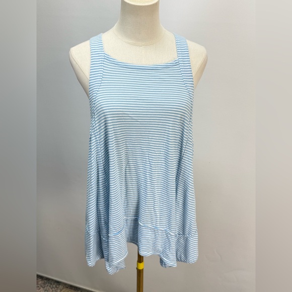 PILCRO Light Blue and White Striped Swing Tank size S - Picture 9 of 16